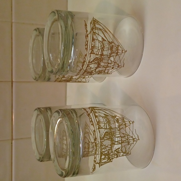 Clipper 1970  Vintage 22Karat Gold Whisky Glasses A Set Of 4 - Picture 8 of 12